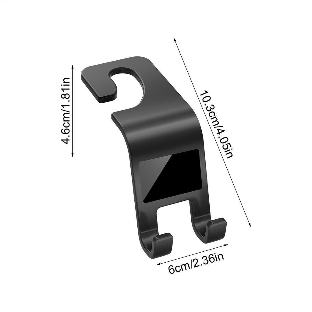 Car Hook Storage Space Saving Organizer Car Seat Headrest Hooks for Bag Clothes Truck SUV Sedan Pickup Automotive Driving Travel