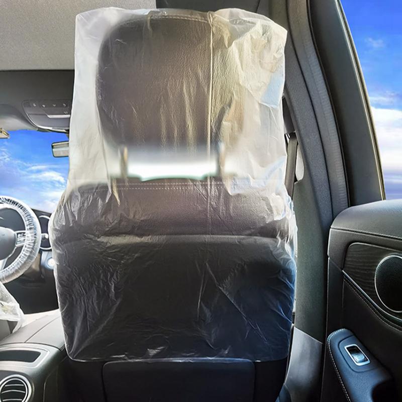 50/100Pcs Disposable Car Seat Covers Protective Anti-Fouling Waterproof Dustproof Protector Universal Auto Interior Supplies
