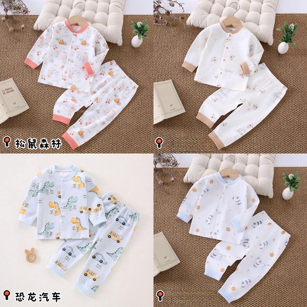 Childrens Cotton Pajama Set With Antibacterial Technology For Babies And Infants