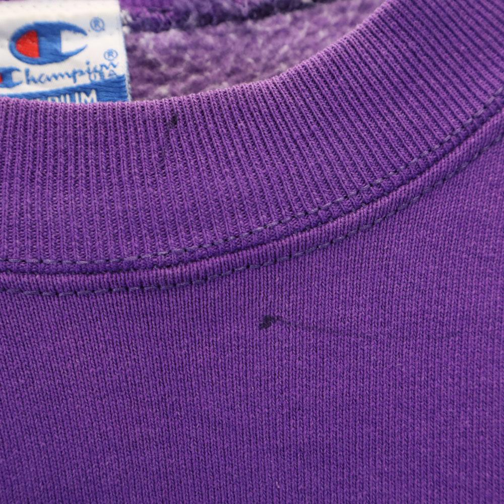Champion 90s Old USA made blue tag Long sleeve sweat trainer Back brushed Men's Used