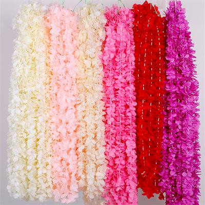 Vigne de fleurs de cerisier artificielles 90CM, fleurs en soie Sakura pour décoration de plafond de fête de mariage, fausse guirlande