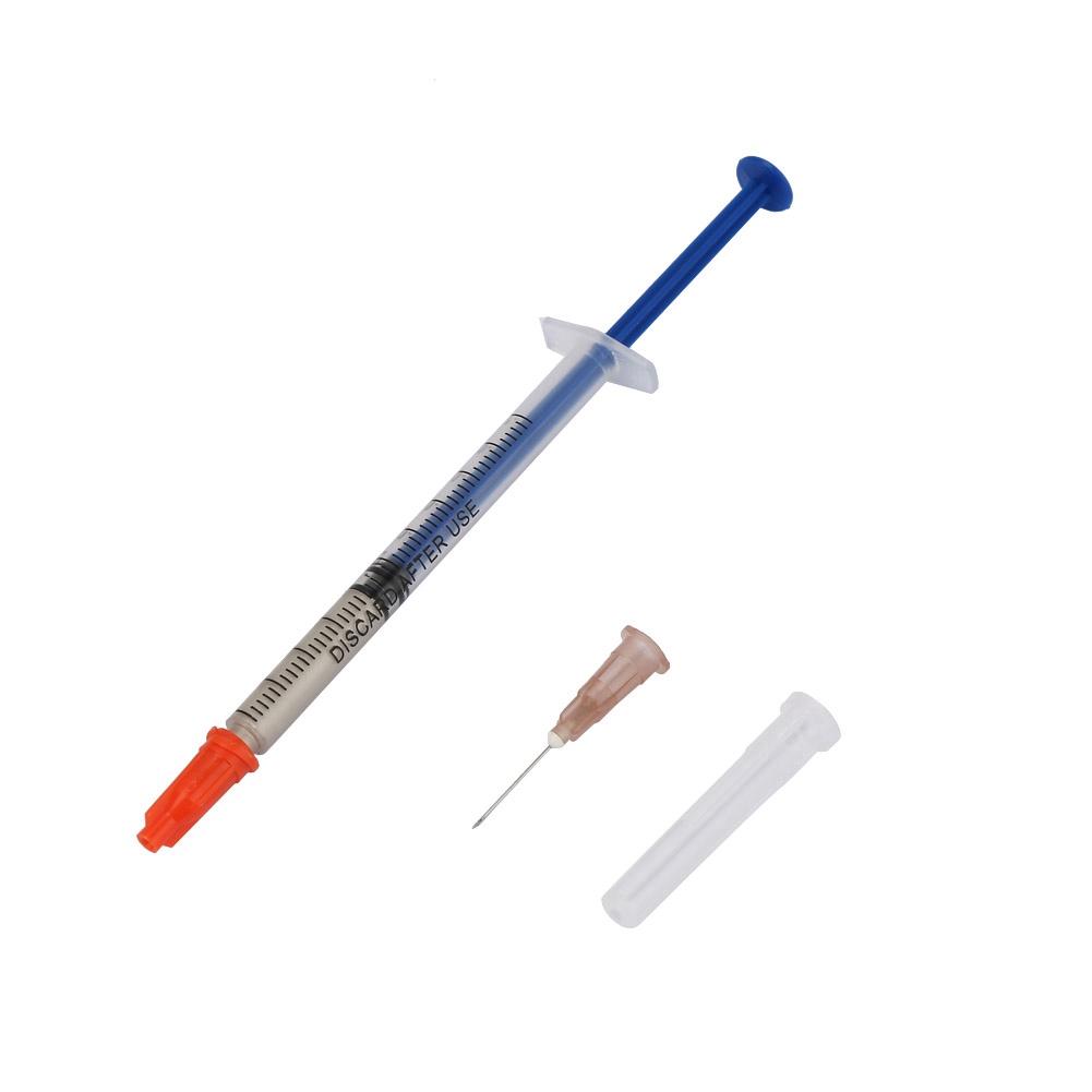 Conductive Silver Paste Syringe Quick Dry Silver Grease for Keyboard PCB Repair (0.4mL)