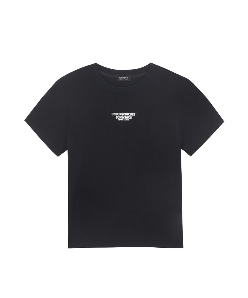 WEREVE Slogan Logo T-Shirt_Black