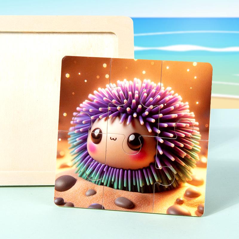 Wooden Educational Jigsaw Puzzle for Toddlers, Ages 1-5