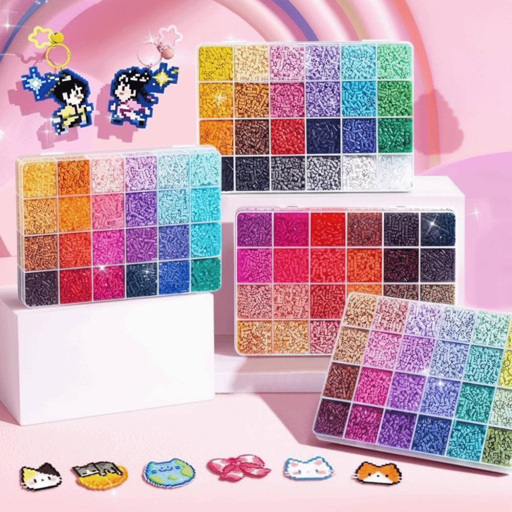 Hochwertiges Bügelperlen-Set 2,6 mm Größe 3D Puzzle Perlen Perler Hama Perlen Handgemachtes Handwerk