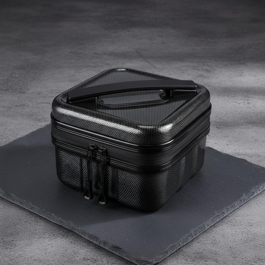 Portable Fishing Accessory Box with Handle MultiCompartment Zippered Tackle Storage