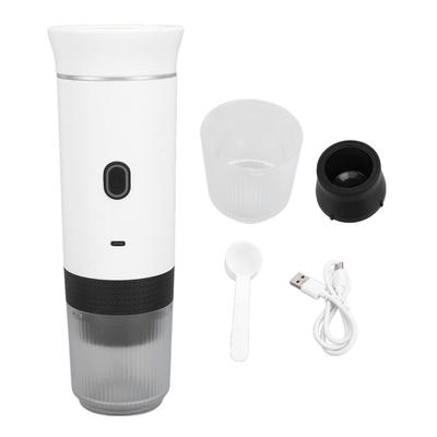 Portable Coffee Maker Rechargeable Electric Handheld Car Coffee Machine for Travel Office Household White