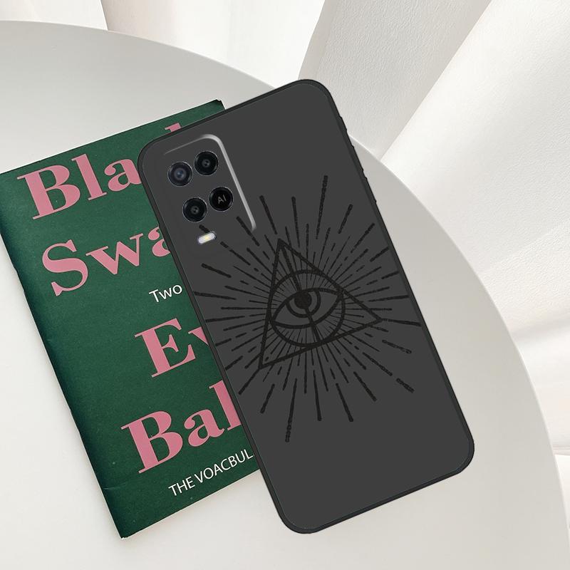 Illuminati Eye Occult Pyramid Case For Oppo A54 A74 A94 A54S A57S A15 A16 A17 A52 A72 A76 A96 A58 A78 A98 A77 A5 A9 Cover