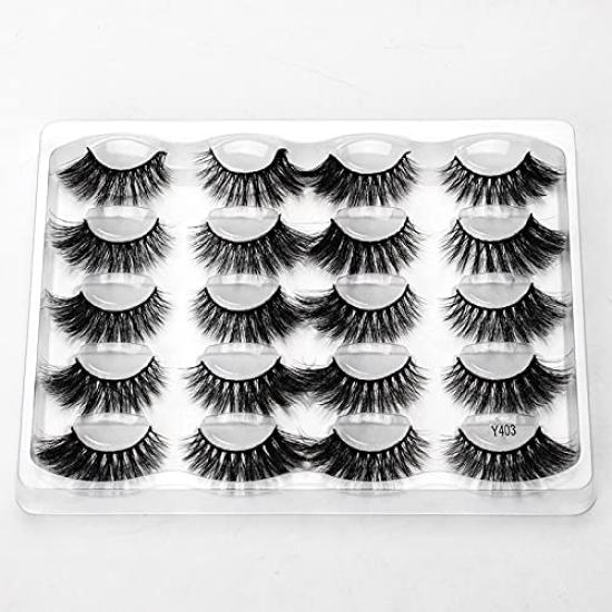 10 Pairs of False Y4 Thick for Stage and Everyday Long Fake Eyelashes, Series, Eyelashes, Recitals, Use, Makeup, Natural, Eyelashes, Extensions,
