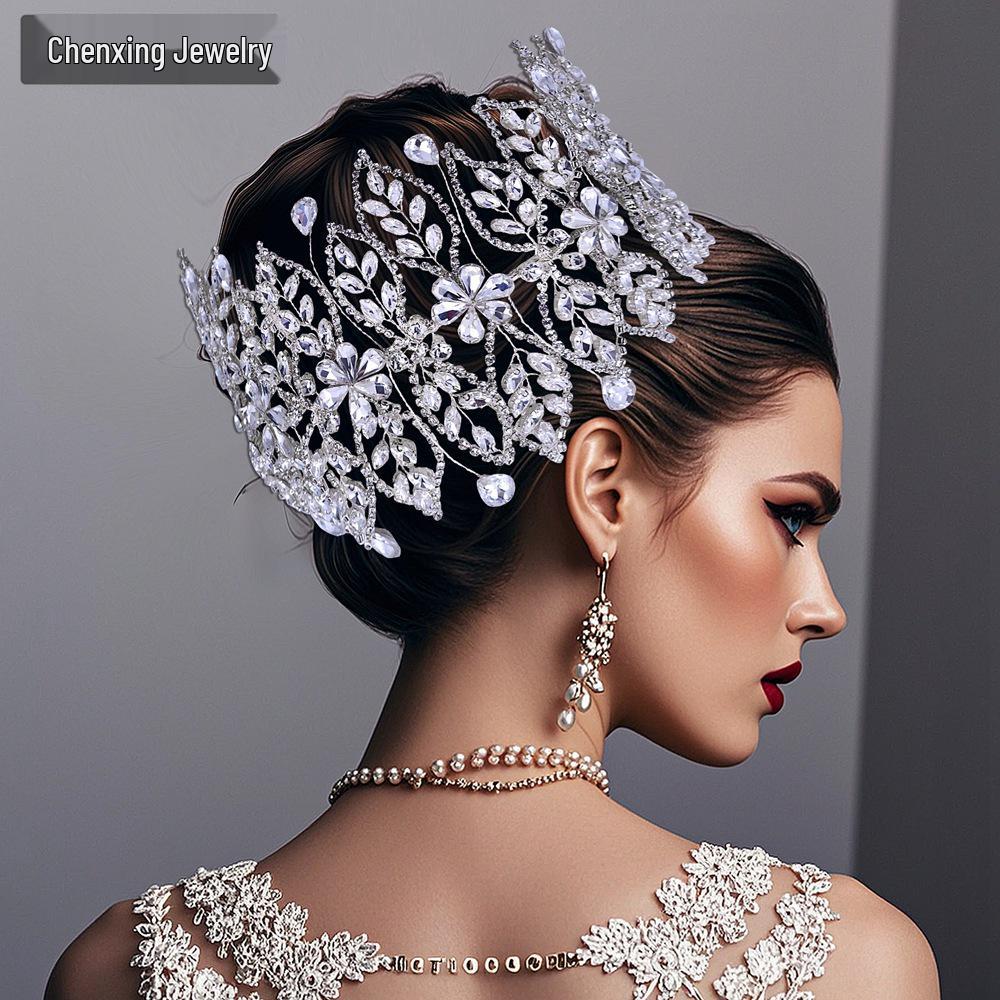 Chenxing CX426 Handmade Baroque Rhinestone Bridal Headband