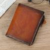 New Fashionable Leather Short Wallet, Men's and Women's Wiped Color Wallet, Multi Slot 20% Discount Coin Purse Wallet, Wallet Holder