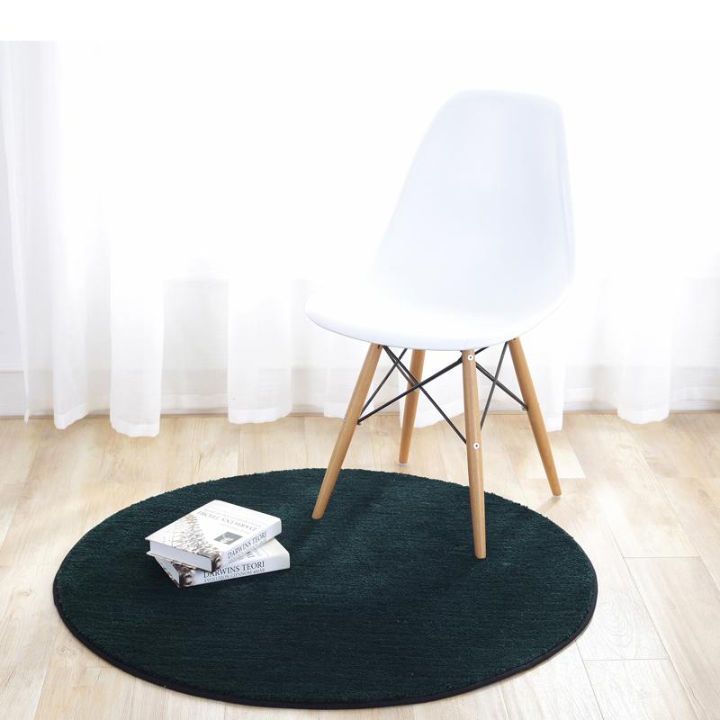 Modern Style Carpets for Living Room Solid Color Bedroom Decor Round Carpet Thicken Plush Bedside Floor Mat Home Fluffy Soft Rug