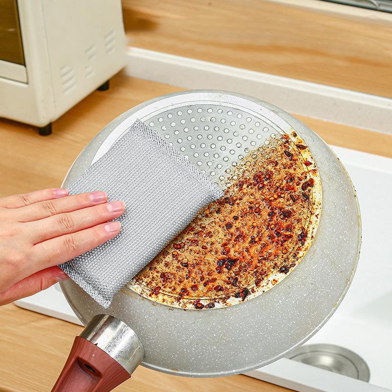 10er-Pack Küchenspülschwämme & -tücher - Reinigungspads, die Kochgeschirr und Küchenoberflächen nicht zerkratzen....