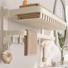Wall Towel Rack Floating Towel Racks Modern Folding Towels Bars Multipurpose Towels Organizer Holders Bathrooms Accessories