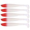 5pcs/bag Soft Lures 11CM-8.3G Fishing Lure Wobblers Double Color Aritificial T Tail Silicone Bait Swimbait Bass Pike Tackle