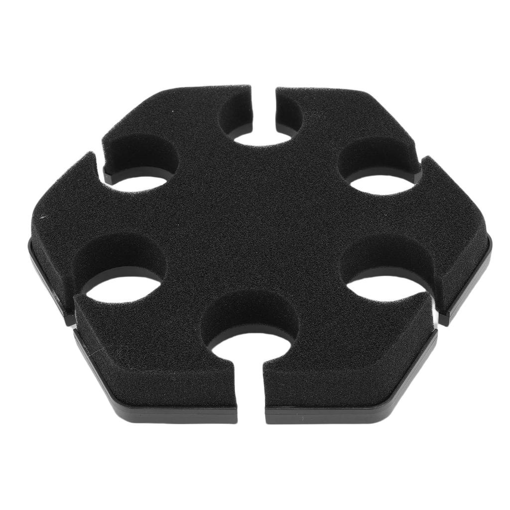 Ochun Microphone Holder, Display and Organize 6 Microphones, with Metal Adapter for Handheld Dynamic Wired Wireless Microphones, ABS Construction,