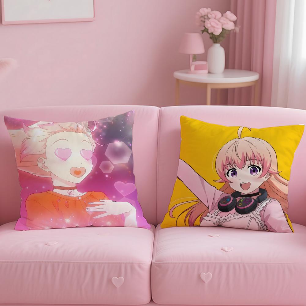 anime Witch Watch2 Cushion Cover Soft  EasyWash Pillow Case  Versatile for Couch Bed Travel and Office