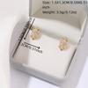2pair Dainty Small Hoop Earrings for Women Cubic Zirconia  Jewelry Daily Accessories
