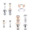 50x 7mm Clear Disc Pads Stabilizer Plastic Earring Back Stopper Clear Silicone Earrings Back for Piercing Bumps