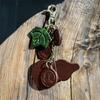 Genuine Leather Keychain Pendant for Bag, Handmade and High Quality