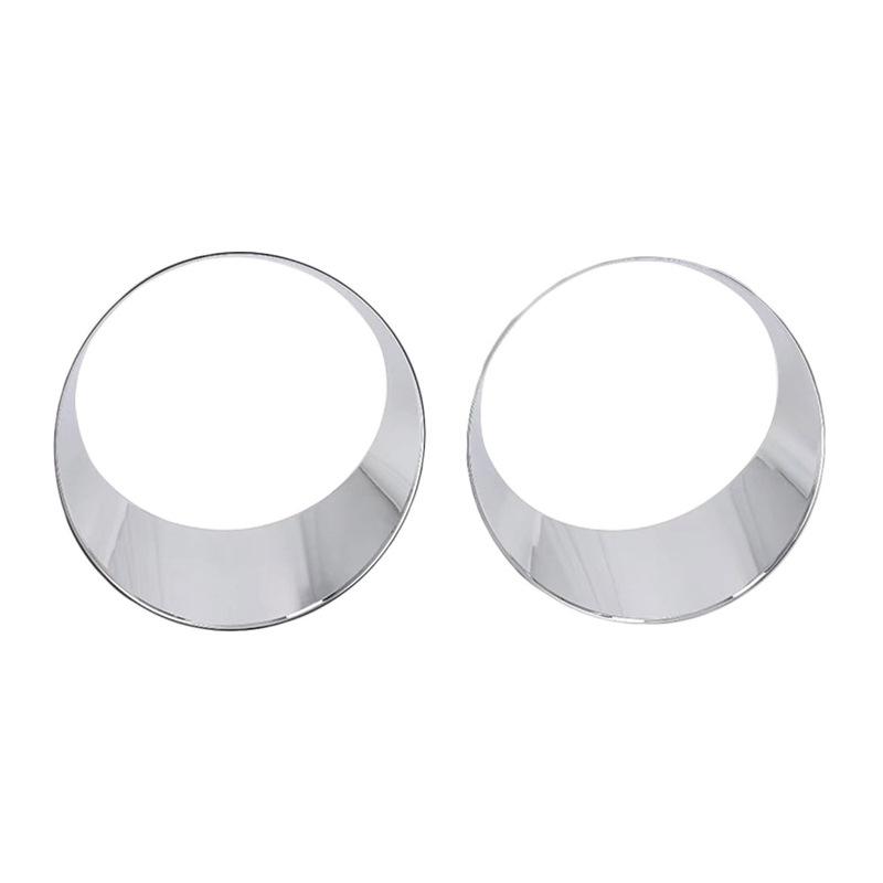 Front Light Headlight Bezels Trim Cover ert Eyes for 2018+ Jeep Wrangler JL Fog Lights Lamps Eyelid Eyebrow Strip Cover Trim