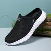 2025 Mens Half Slippers Summer Breathable Mesh Mens Shoes Outdoor Casual Walking Shoes Large Flat Light Mesh