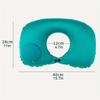 Inflatable U-Shaped Neck Pillow – Self-Inflating, Flocking Skin-Friendly for Office, Camping, Hiking, Car Nap & Travel