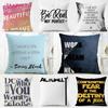 PPersonalized quotes Cushion Cover Pillow Case Soft Friendly Fabric  Concealed Zipper