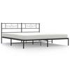 VidaXL Cadre de lit métal avec tête de lit noir 193x203 cm 355273