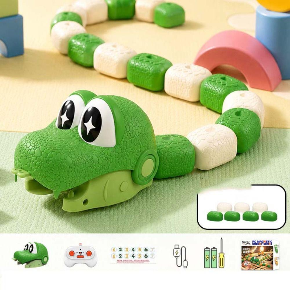 Magnetic Remote Control Car Rechargeable Magnetic RC Car RC Snake Car Toy Indoor Play