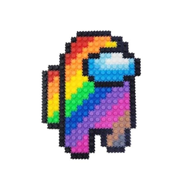 

Набор для создания игровых персонажей Deform Block, диагональная радуга хакера 6-13 (блок), случайная доставка (кольцо для сумки), Корейские популярные игрушки