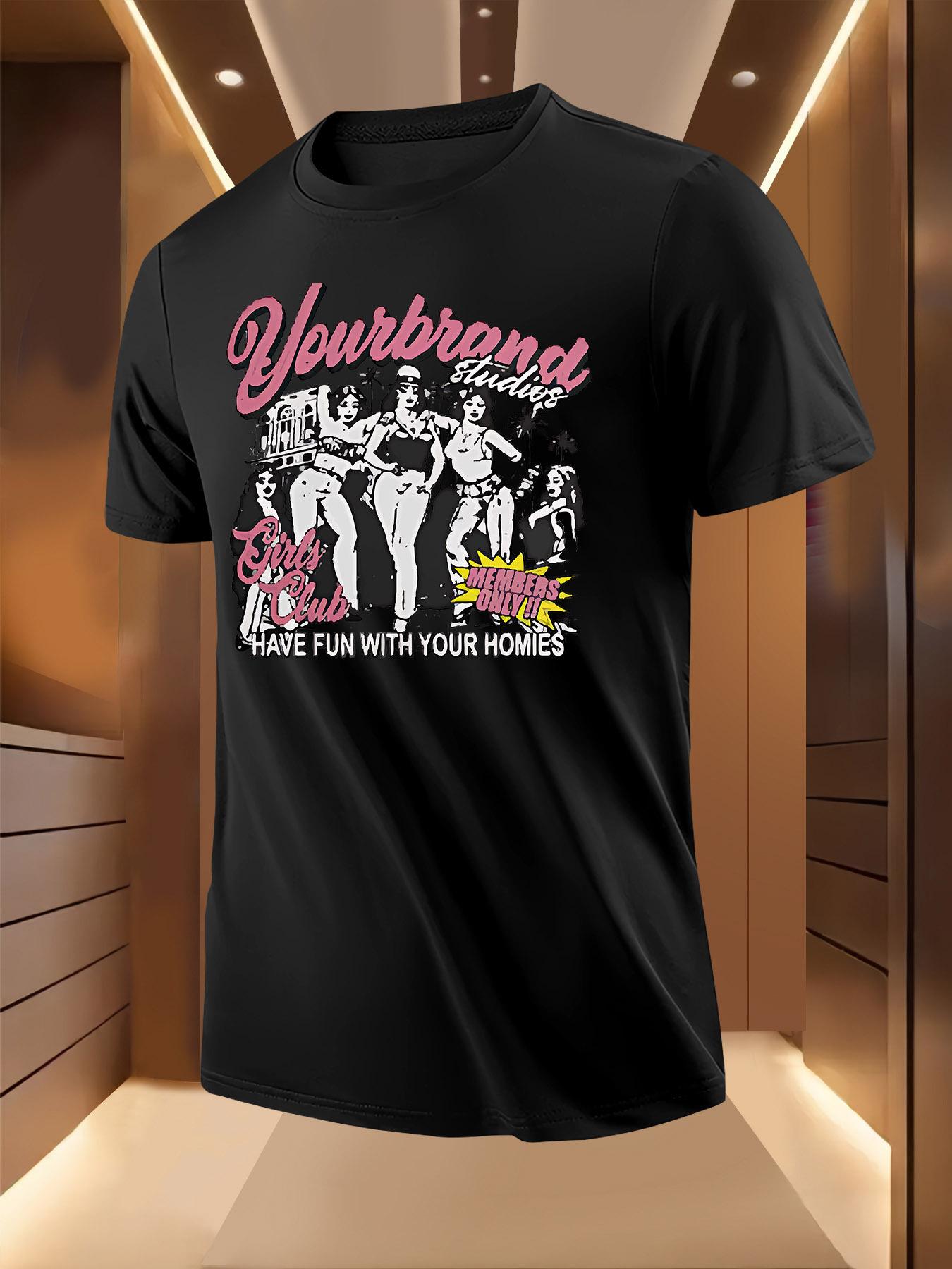 Girls Club Printed Pattern Tshirt S