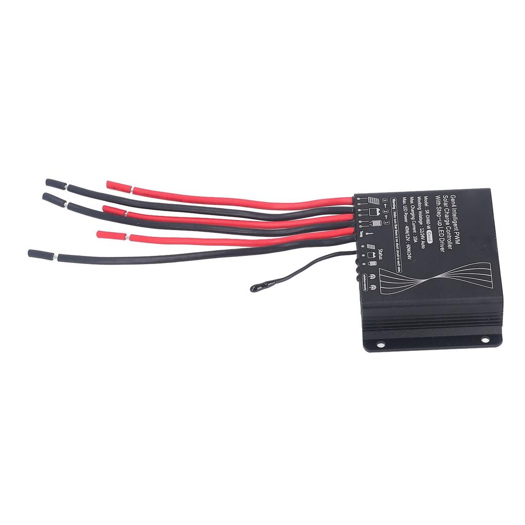 Solar Charge Controller 12V 24V PWM Battery Charging Regulator with LED Stepper Driver