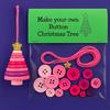 Yousheng DIY Button Christmas Ornament Kit Christmas Buttons Ornament Making Set Hand-Assembled Snowman/Santa/Angel Button Crafts for Xmas Tree