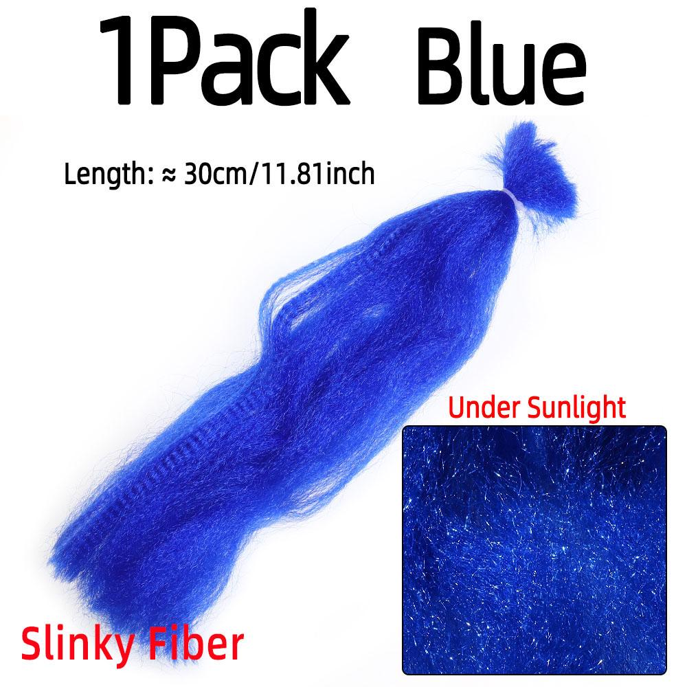 Bimoo Kinky Soft Synthetik Fliegenbinden Streamer Faser Köder Fisch Bleikopf Jig Bindematerial Rosa Chartreuse Rot Orange Gelb