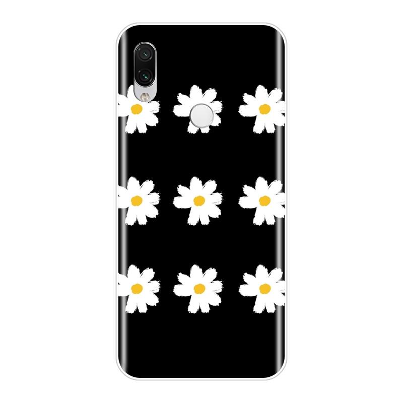 For Xiaomi Redmi K20 Pro 7 7A GO Y2 Y3 Phone Case Silicone Daisy Flower Aesthetic Soft Back Cover For Xiaomi Redmi Note 7S 7 PRO