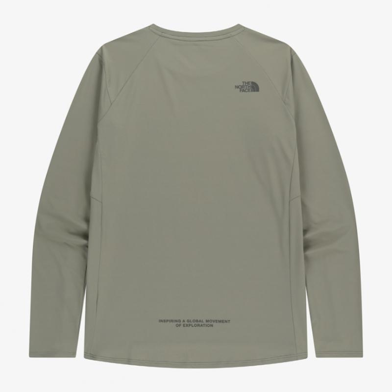 The North Face Long Sleeve Round Tee White Lkh