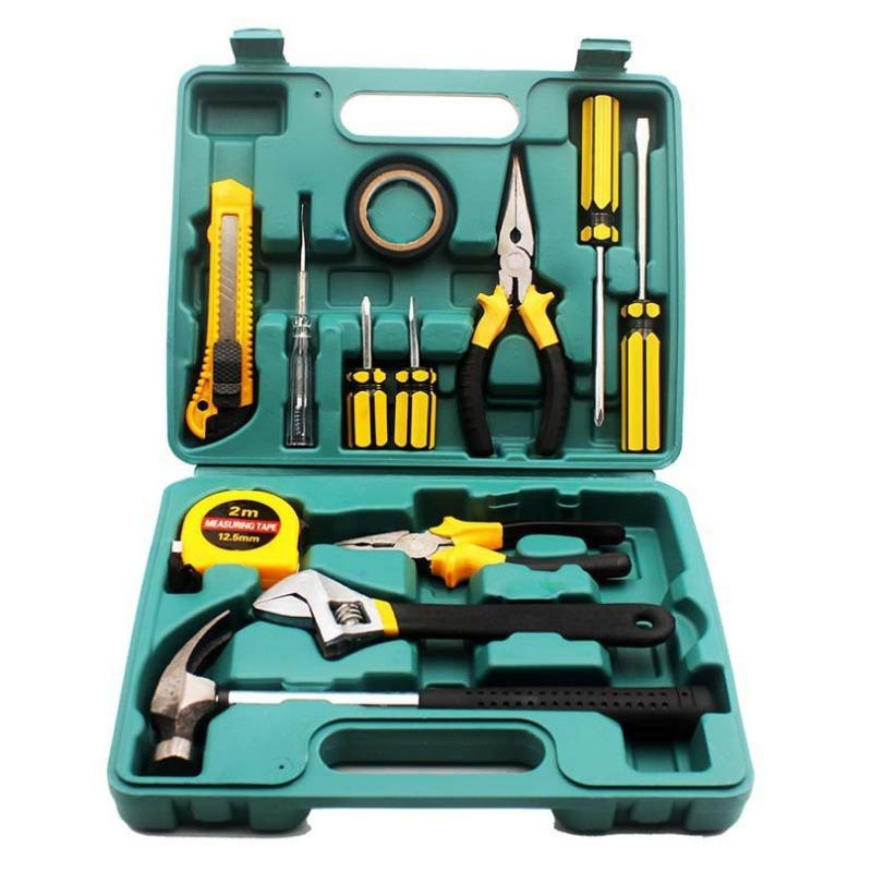 8-piece Set 9-piece Set 12-piece Set 16-piece Set Car Home Dual-purpose Combination Toolbox Car Hardware Tool Set Gifts