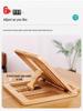 Solid Wood Foldable Laptop and Tablet Stand with Cooling Feature