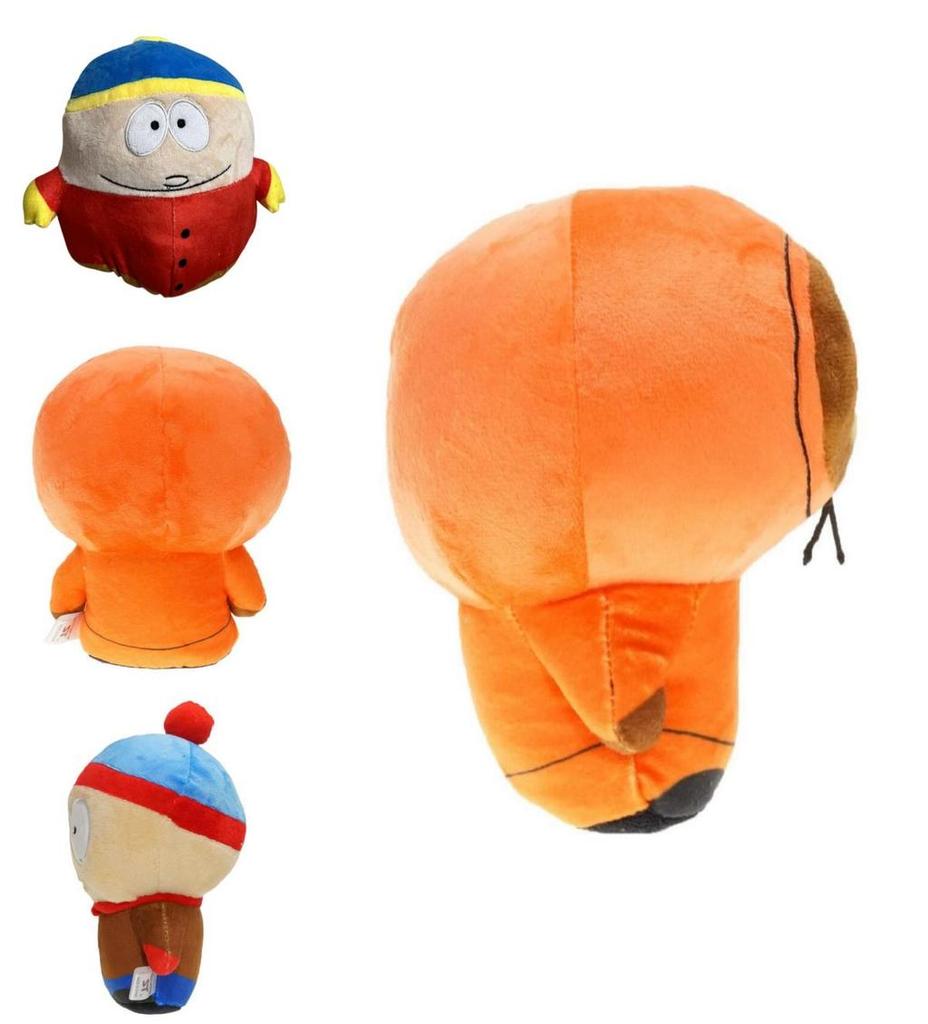 Breloc South Park cu jucării de pluș Kyle, Cartman și Kenny