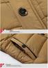 Brown Slim Fit Fleece-Lined Youth Jacket with Side Pockets - Winter Style