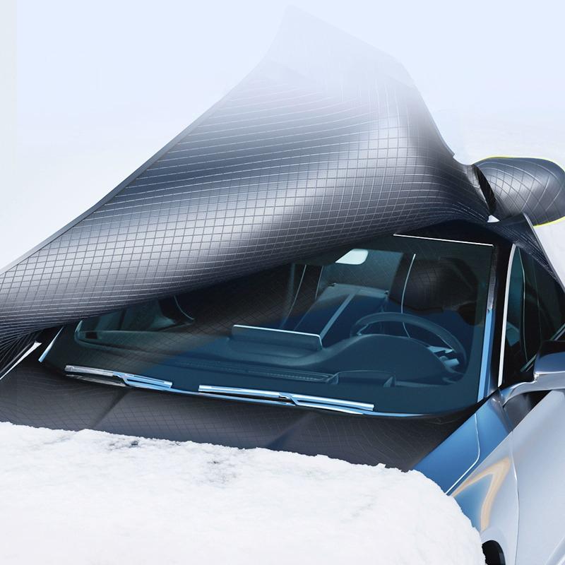Car Windshield Snow Cover Thickened Thickened Winter Car Clothing Front Windshield Anti Ice Rain Frost Outdoor Protection Cover