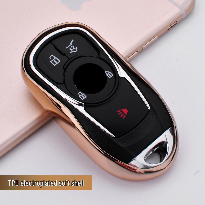 Buick Key Case: Fits LaCrosse, Envision, Verano - TPU Shell Remote Cover with Buckle