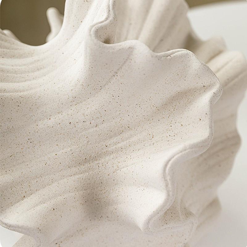 1PC Nordic Minimalist Ceramic Coral Vase Modern Vase Home Table Flowers Donut Vases Living Room Desktop Center Decoration