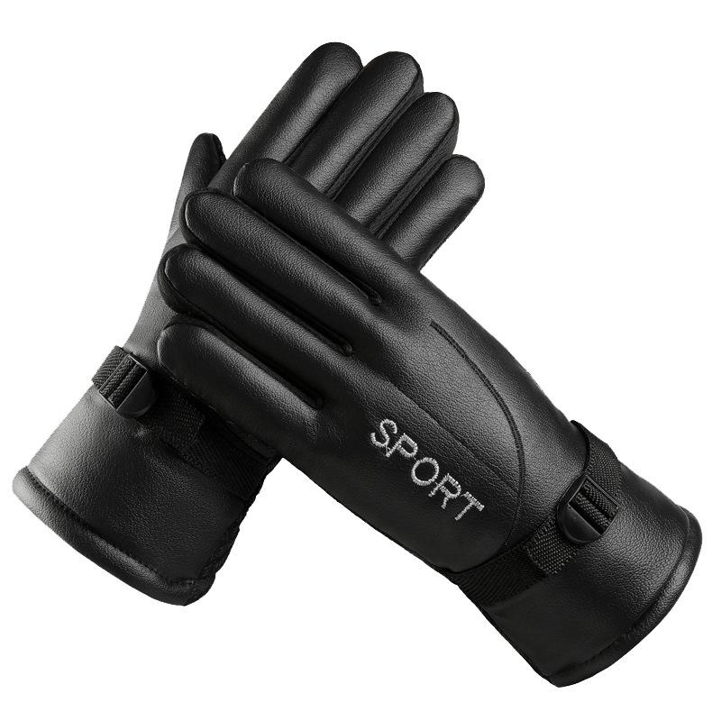 Winter Herren Ski Fahrhandschuhe Verdickt Warm Mode Stall Ski Motorrad Elektrofahrzeug Handschuhe