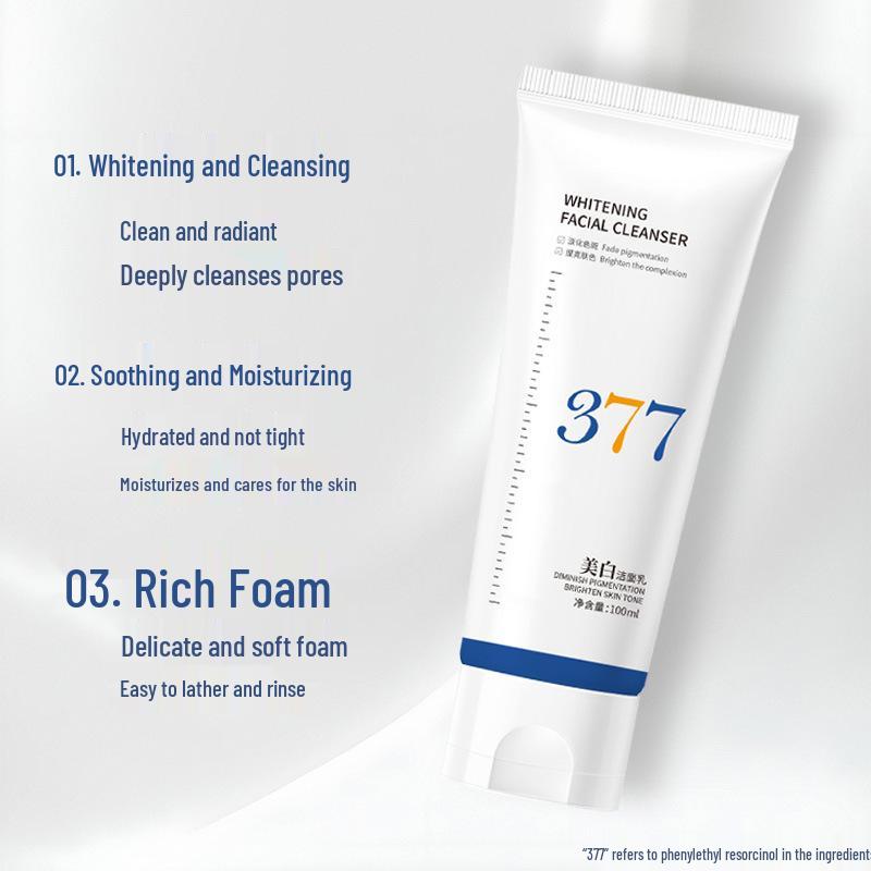 Hanako Dew 377 Women's Whitening Cleanser: Deep Clean, Fade Spots, Brighten Skin.