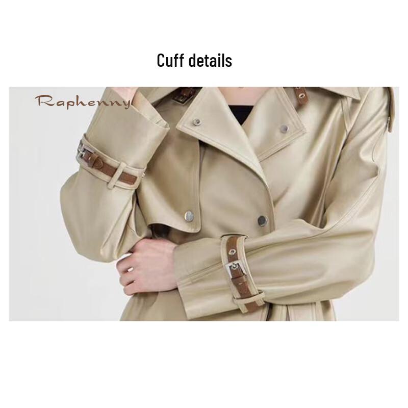 Raphenny Women's Classic Double-breasted Trench Coat