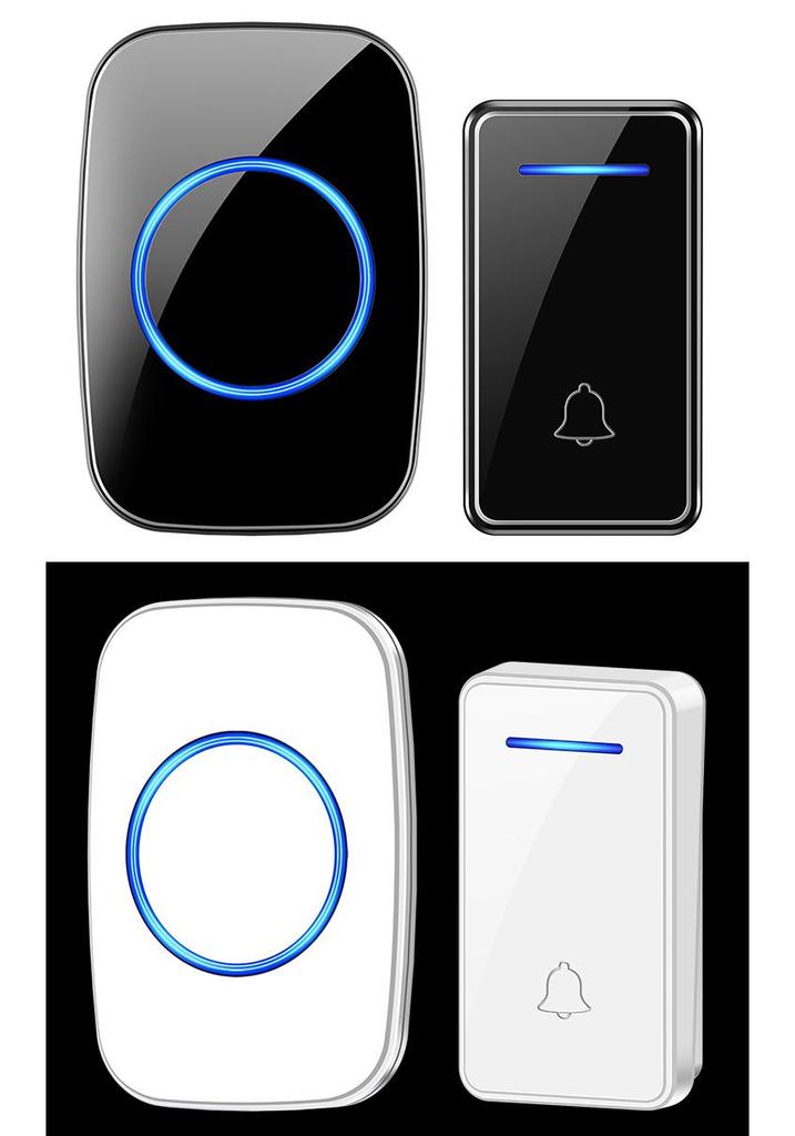 Waterproof Wireless Doorbell with Long-Range, Self-Powered Smart SOS Button for Elderly