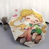 1pc Sailor Moon Inspired Auto-Folding Umbrella - Portable 3-Fold Design with 8 Iron Ribs, Perfect for Outdoor Use, Festive Gifts, Travelers, Dail