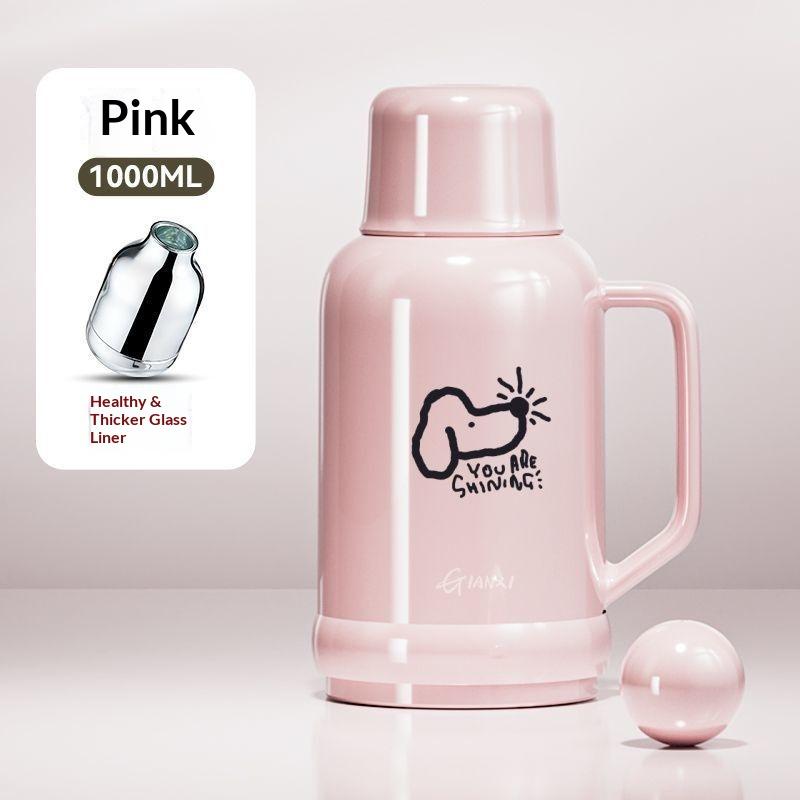 Настольный термос Gianxi  Домашний термос высокого класса для офиса  Внутренний контейнер из стекла  Студенческий термос для общежития